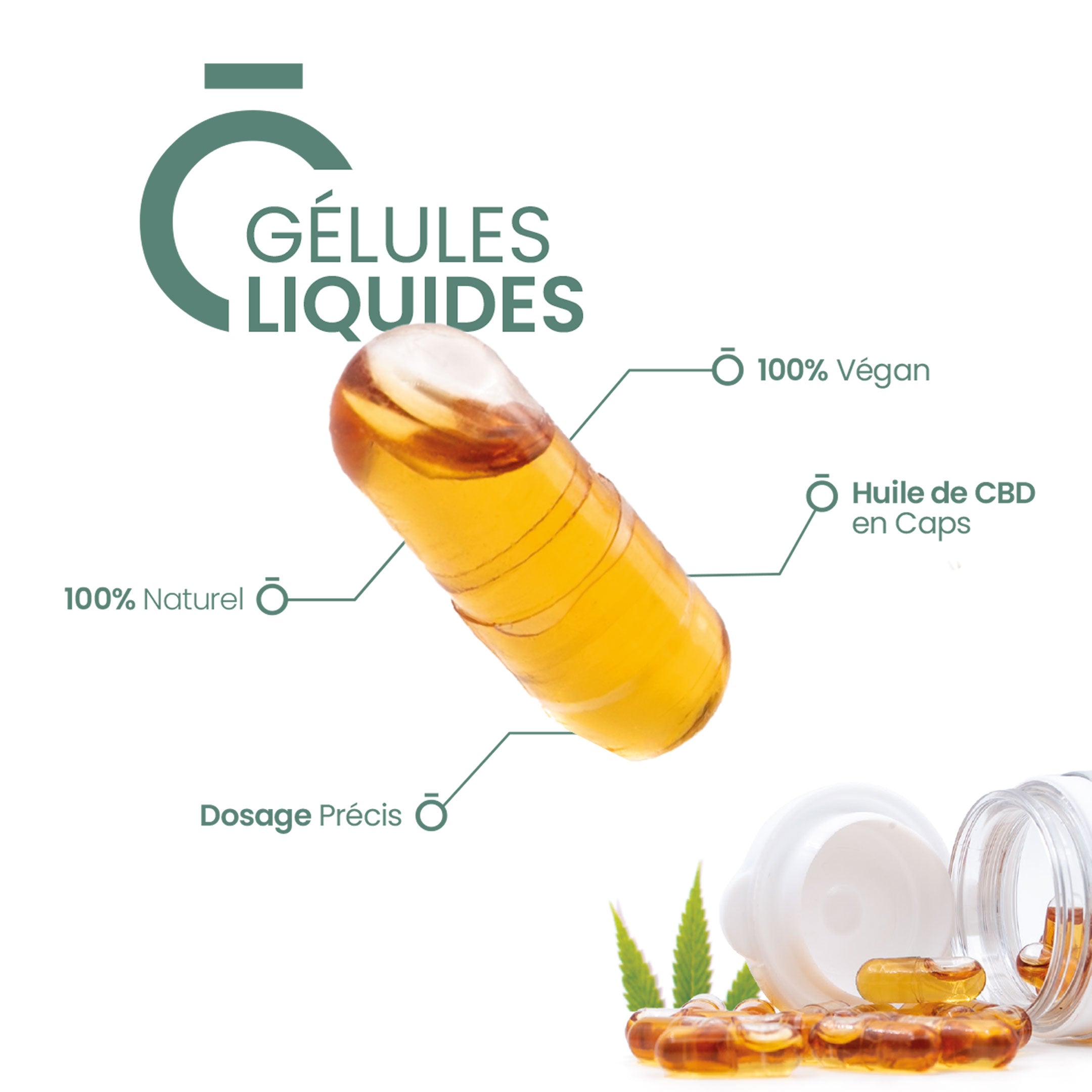 Gélules Sommeil CBD / CBN + Mélatonine