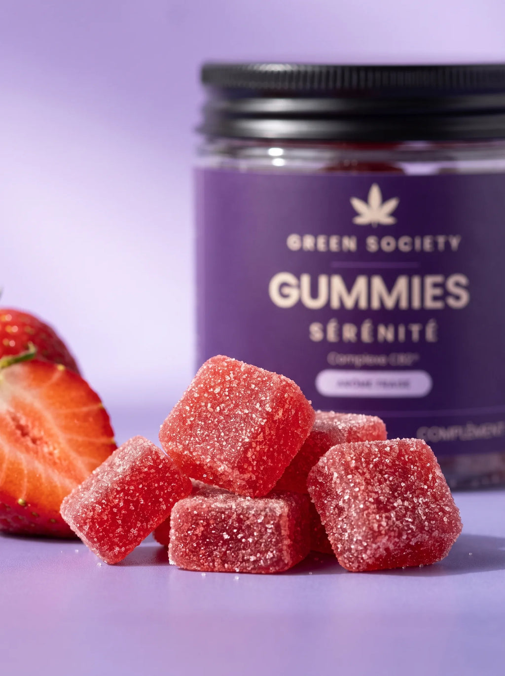 Gummies Sérénité goût fraise – Green Society