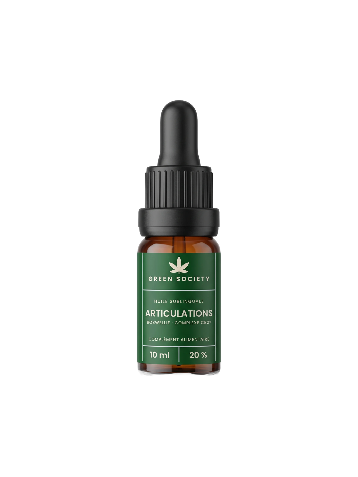 Huile Articulations 20 % Complexe CB2®, flacon 10 ml – Green Society