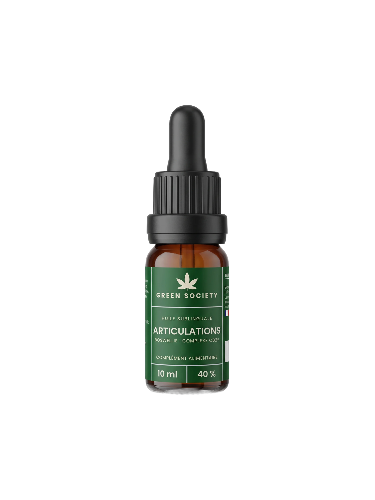 Huile Articulations 40 % Complexe CB2®, flacon 10 ml – Green Society