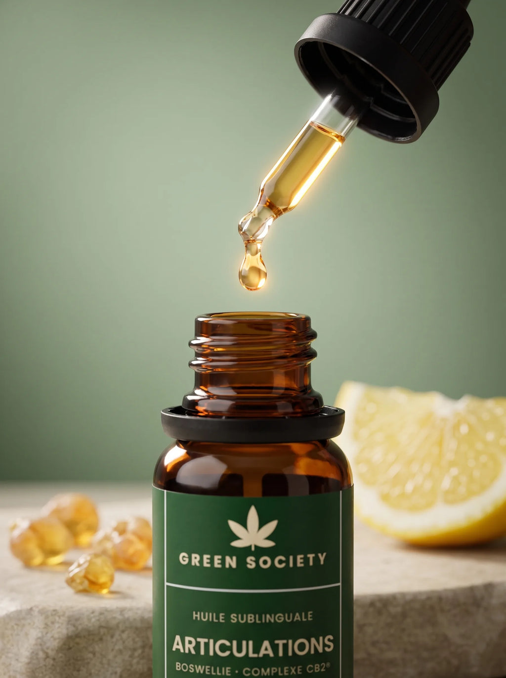 Huile Articulations Complexe CB2®, boswellie et citron – Green Society