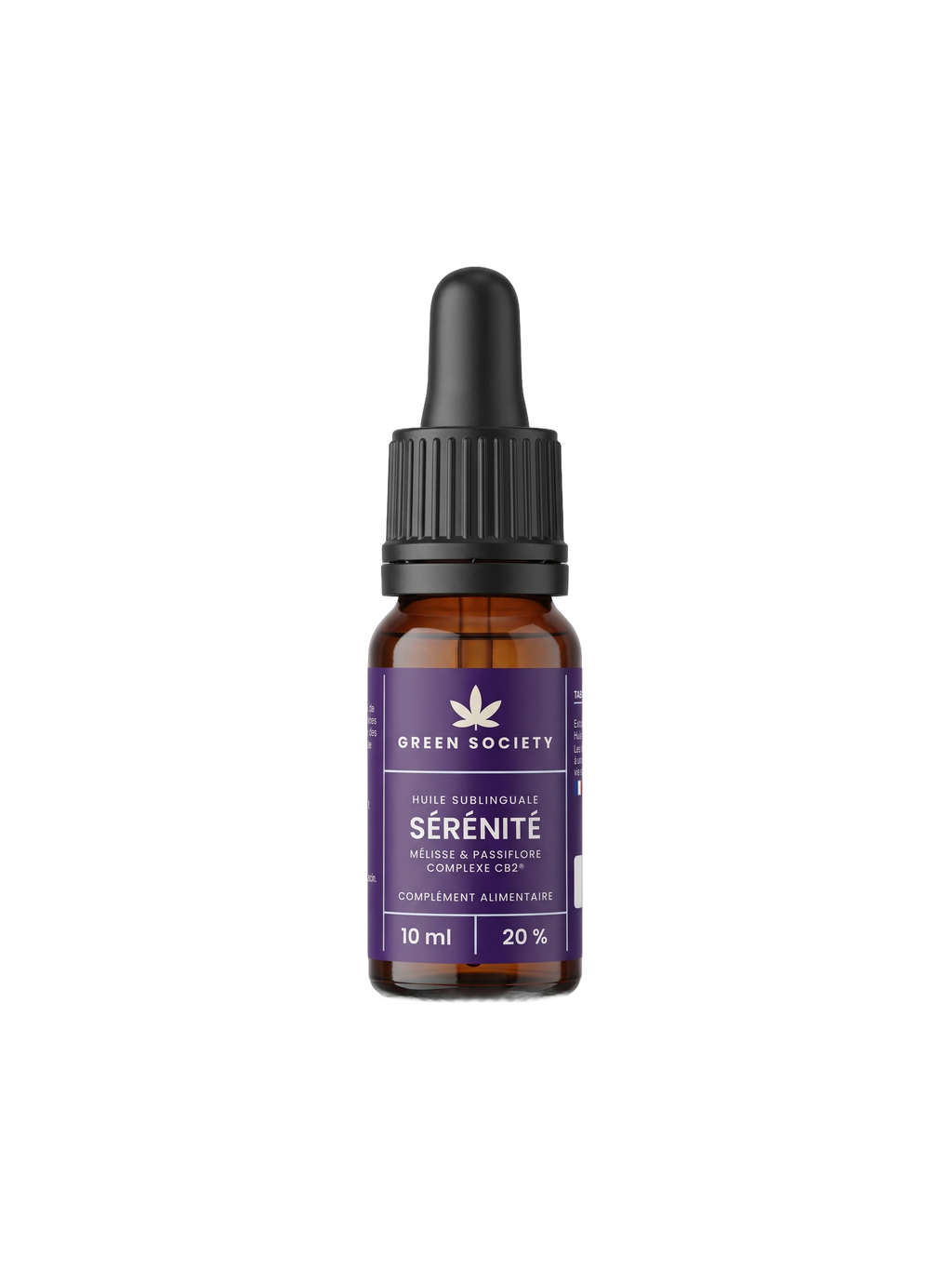 Huile Sérénité 20 % Complexe CB2®, flacon 10 ml – Green Society