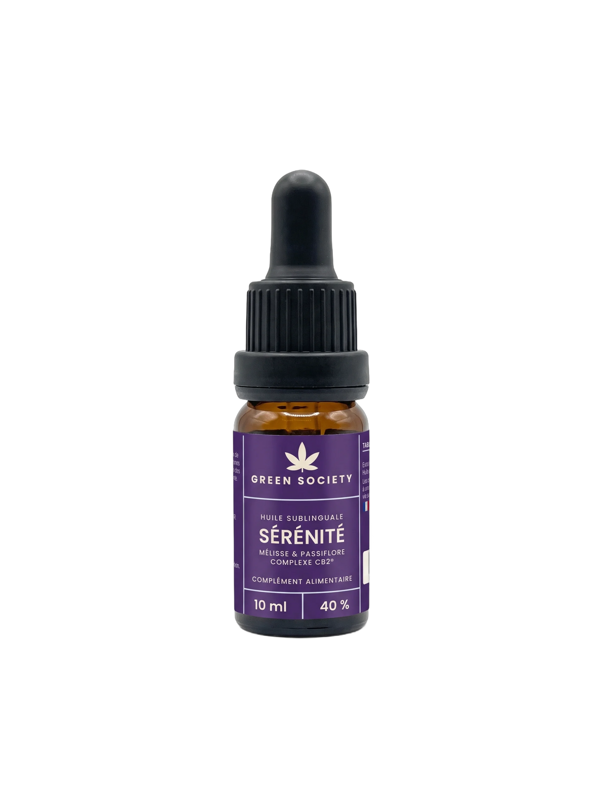 Huile Sérénité 40 % Complexe CB2®, flacon 10 ml – Green Society