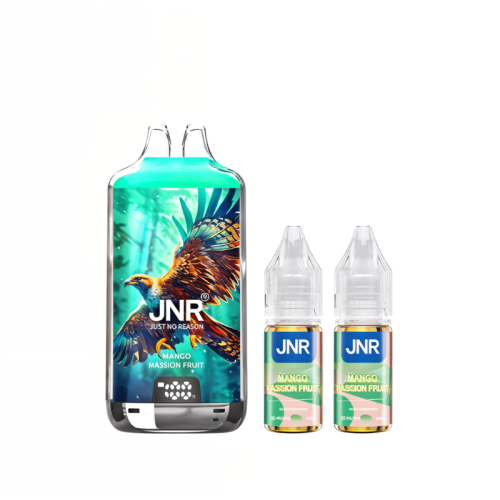 Puff rechargeable JNR Falcon X Plus 28k Mango Passion Fruit avec 2 recharges 10 ml