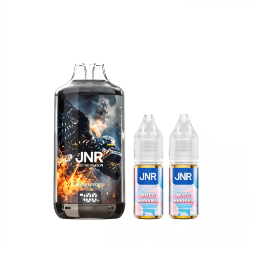 Puff rechargeable JNR Falcon X Plus 28k Mixed Berries avec 2 recharges 10 ml